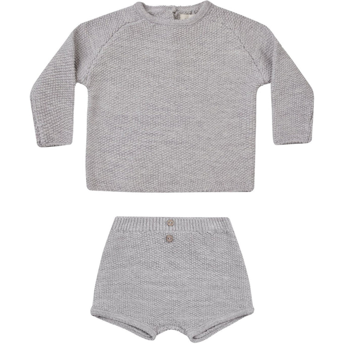 Quincy Mae Summer Knit Set | Heathered Periwinkle