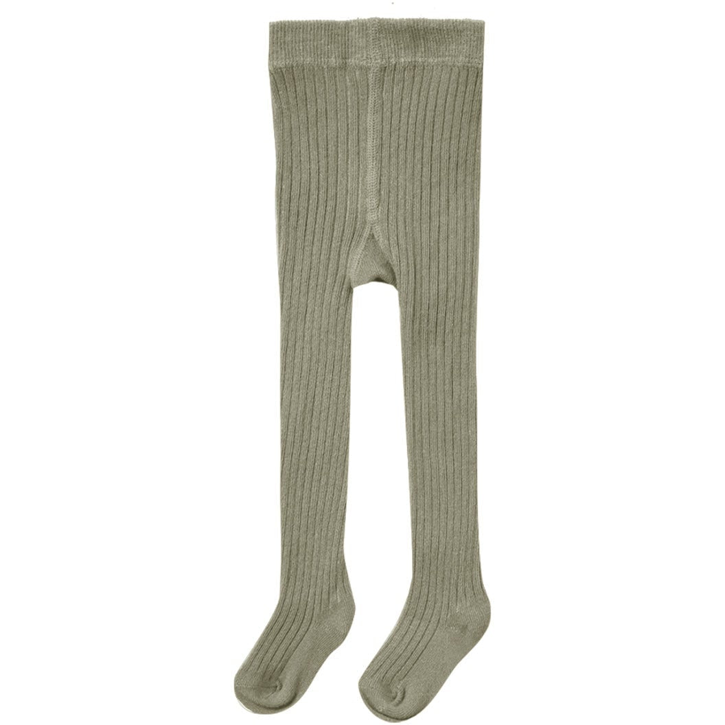 Quincy Mae Ribbed Tights | Fern
