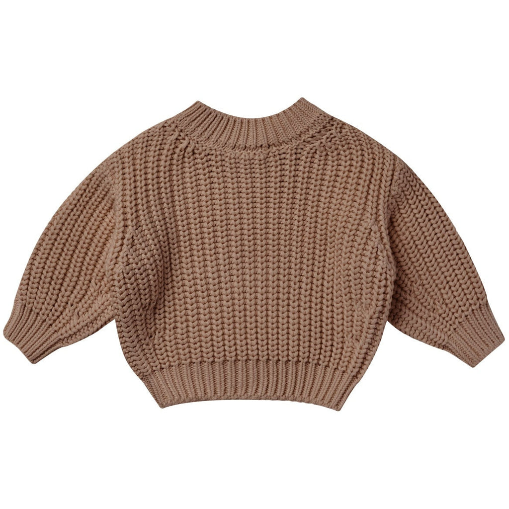 Quincy Mae Chunky Knit Sweater | Cocoa