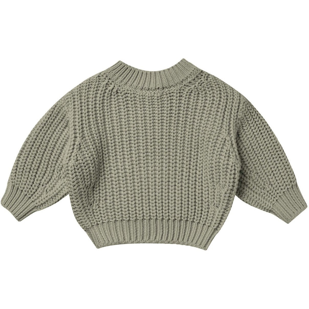 Quincy Mae Chunky Knit Sweater - Basil