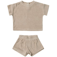 Quincy Mae Terry Tee + Shorts Set | Oat