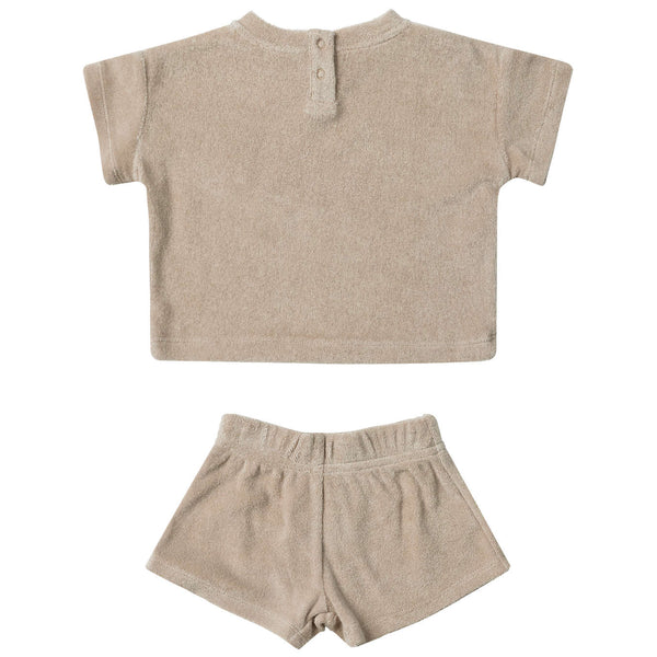 Quincy Mae Terry Tee + Shorts Set | Oat