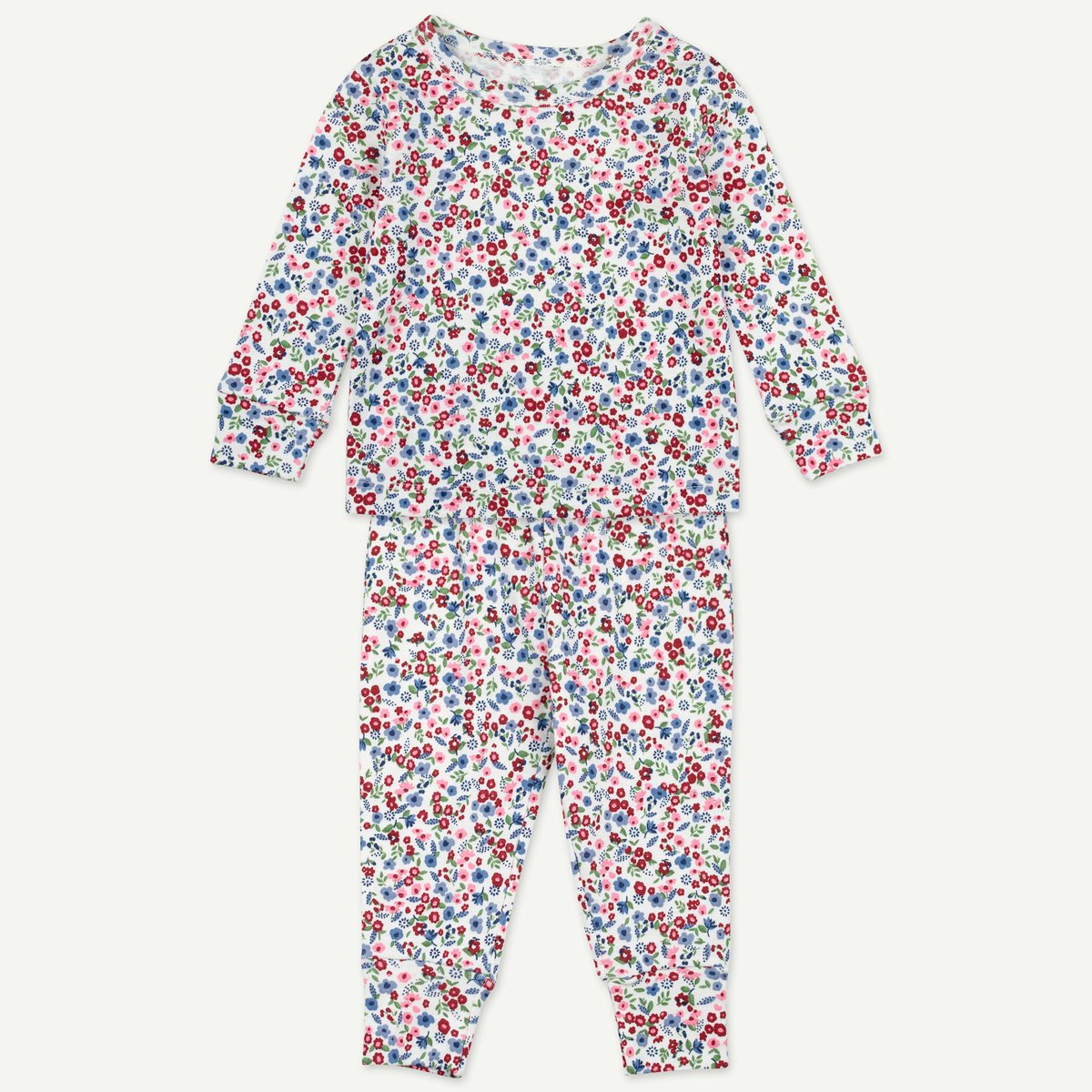 Oliver & Rain 2-Piece Pajama in Ditsy Floral Print