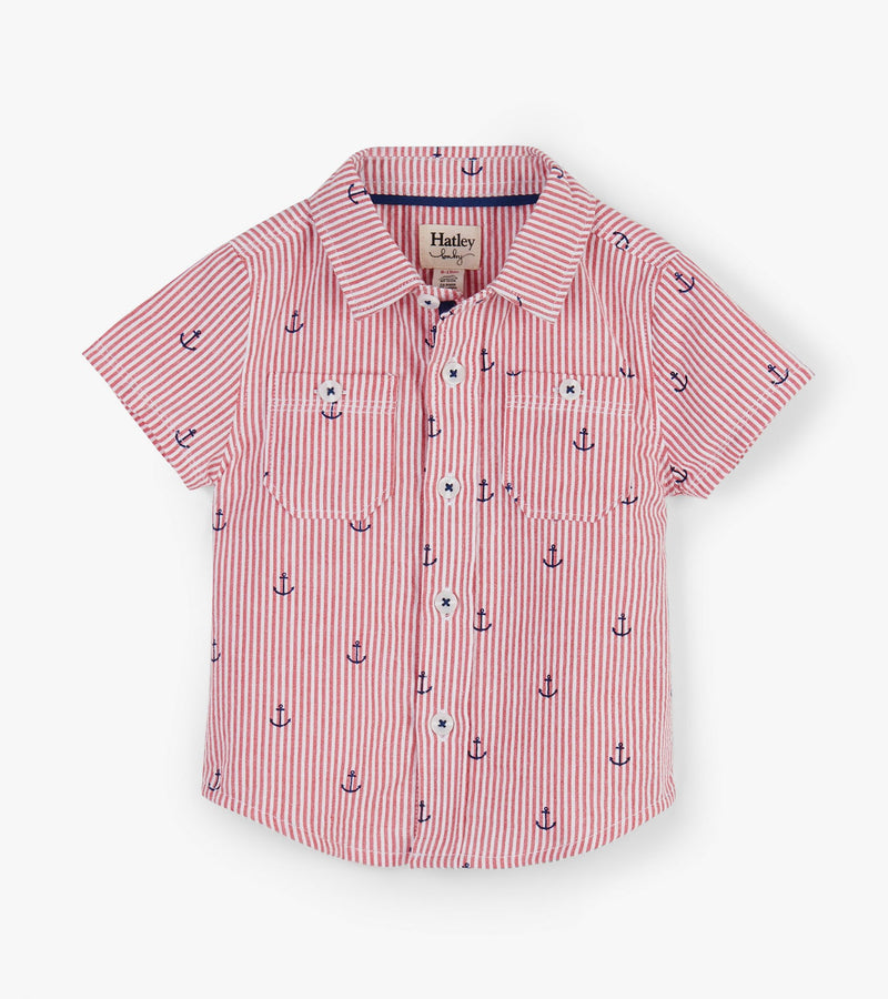 Hatley Tiny Anchors Baby Button Down Shirt