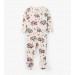 Hatley Foral Hedgehogs Organic Cotton Footed Coverall