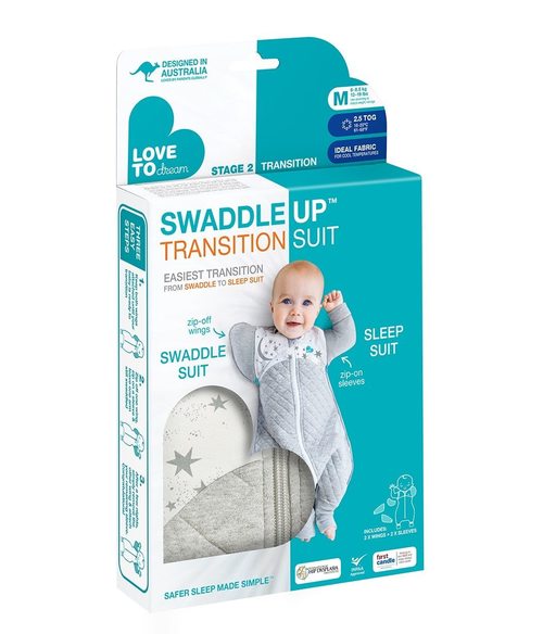 Love to Dream Swaddle Up Transition Suit - White