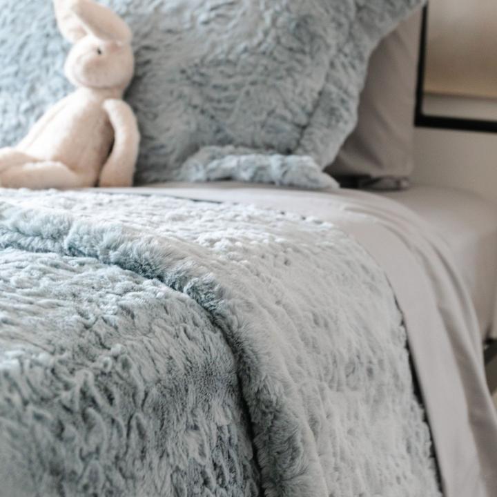 Saranoni Dream Twin Blanket - Heather Blue