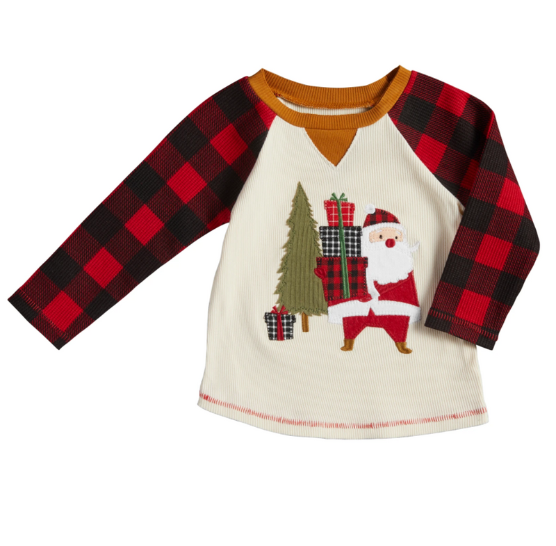 Mudpie Santa Alpine Boy Tee