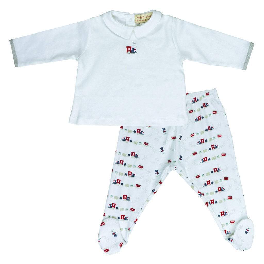 Zubels Boys Organic Cotton Knit Train Print
