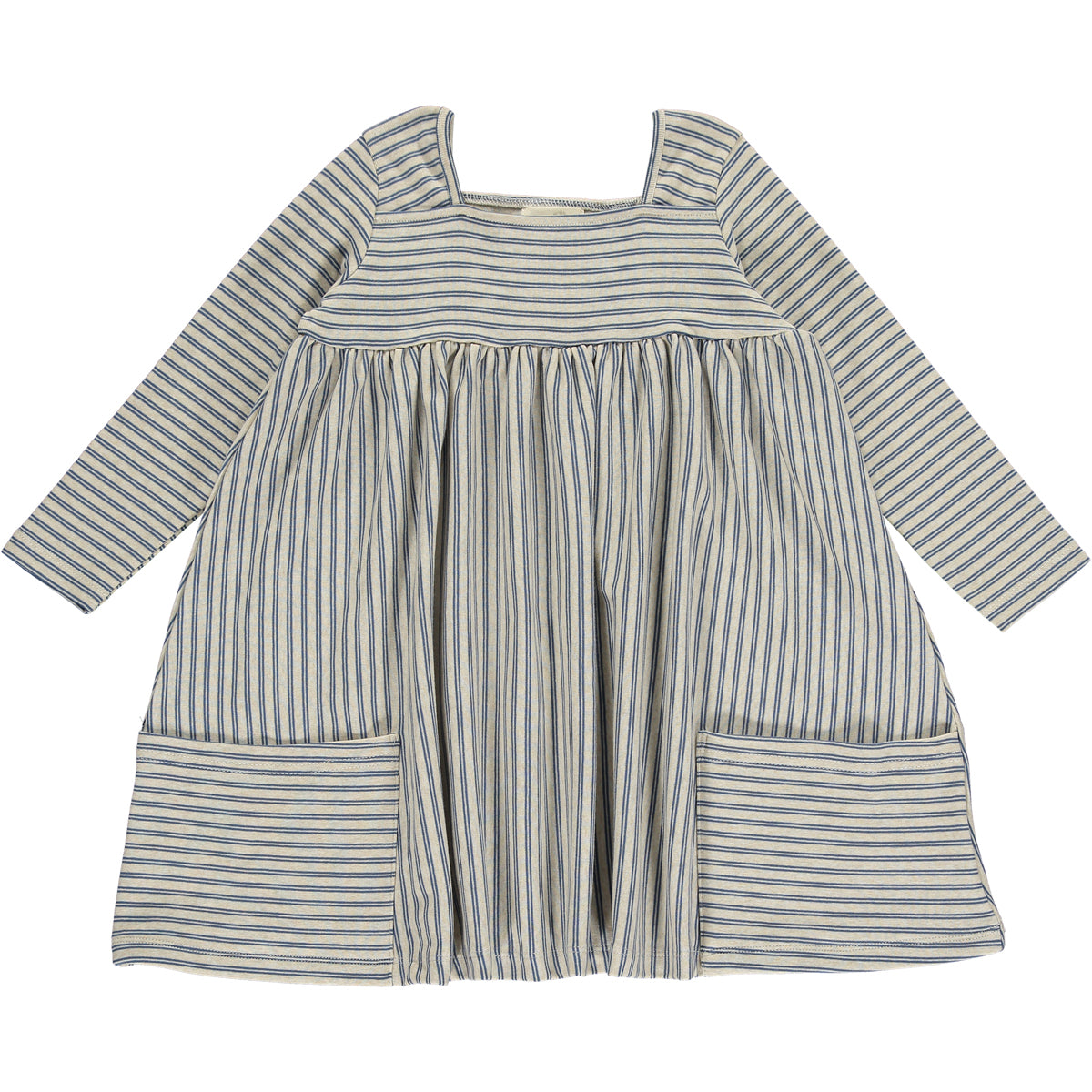 Vignette Rylie Dress Long Sleeve | Blue Stripe