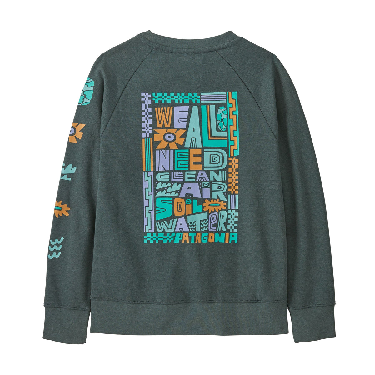 Patagonia K's LW Crew Sweatshirt | We All Need: Nouveau Green