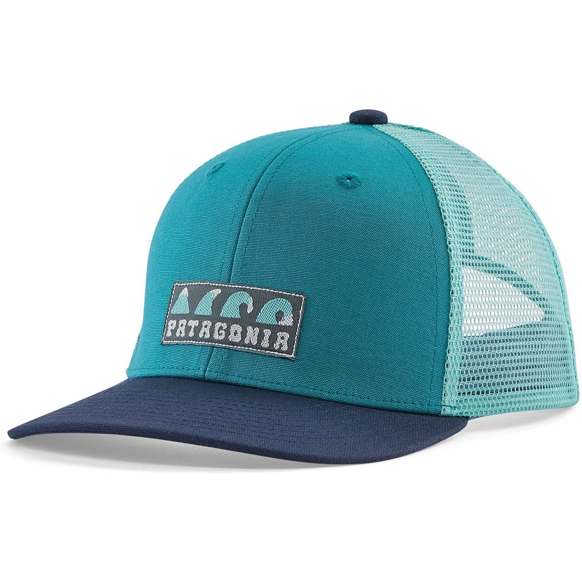 Patagonia K's Trucker Hat | Chasing Peaks: Belay Blue