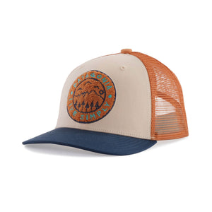 Patagonia Kid's Trucker Hat:Live Simply Crest: Cameo