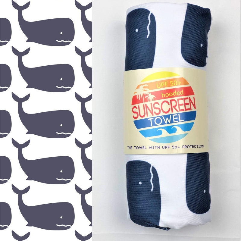 Luv Bug Co Hooded UPF 50+Sunscreen Towel - Mermaid Tail