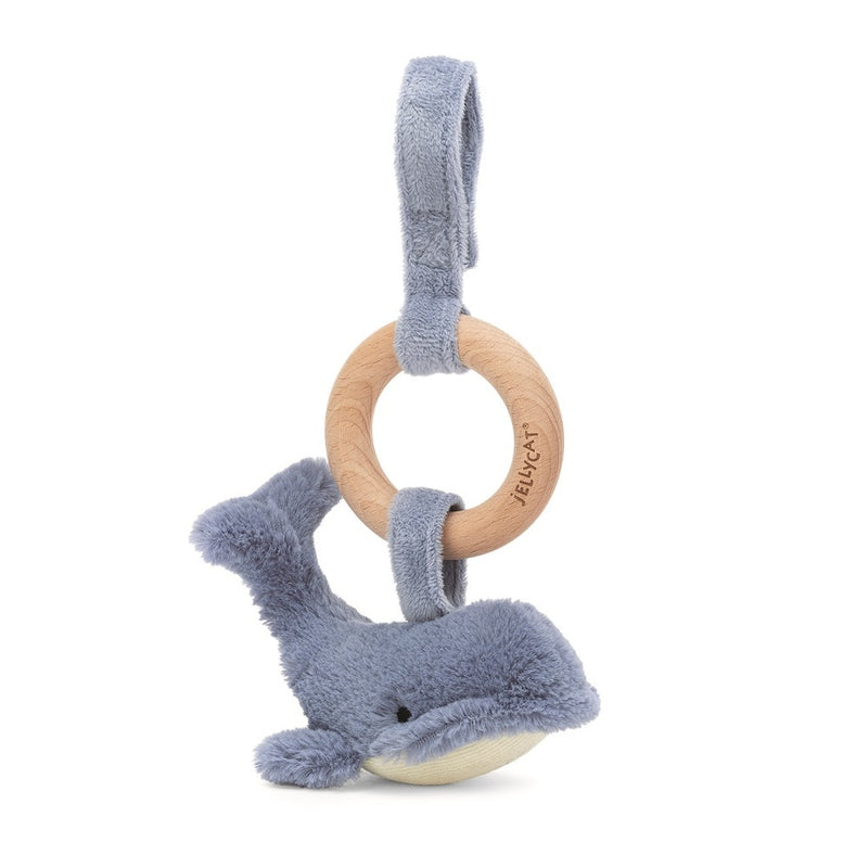 Jellycat Wilbur Whale Wooden Ring Toy