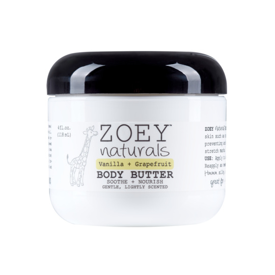 Zoey Naturals Vanilla Grapefruit Body Butter 4oz.