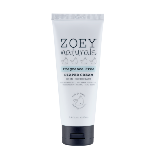 Zoey Naturals Diaper Cream Fragrance Free 3.4oz.