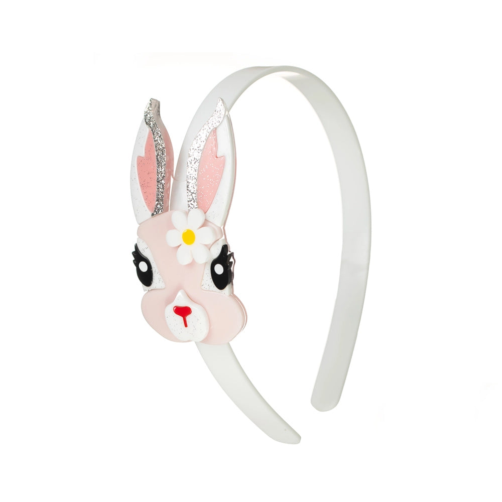 Lillies & Roses NY Cute Pink Bunny w/Flower Headband