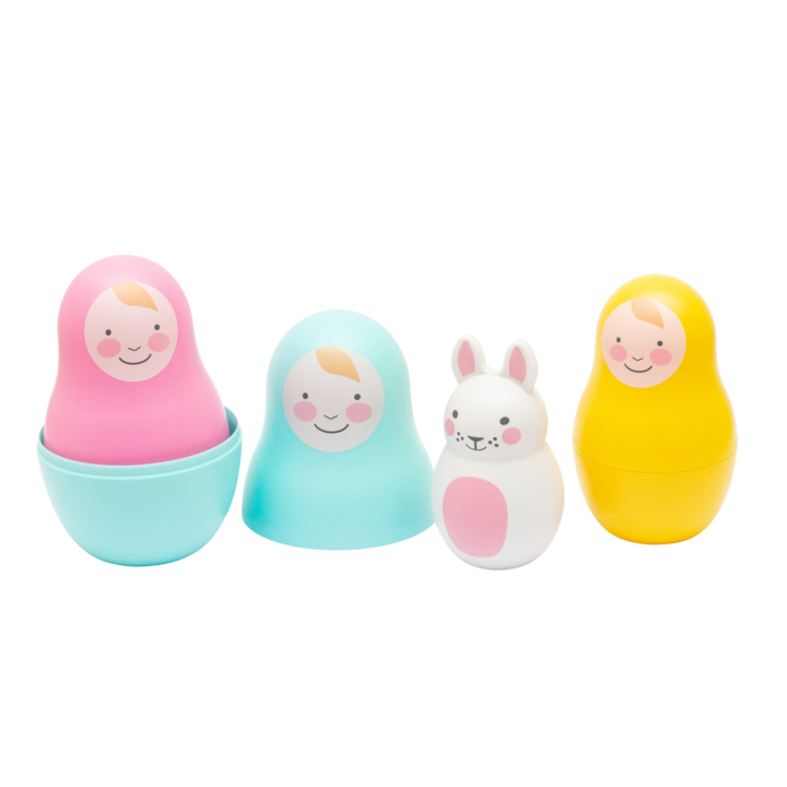 Rosa & Bo Rainbow Nesting Dolls