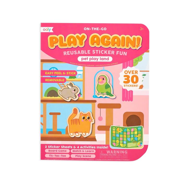 Ooly On-The-Go Play Again Reusable Sticker Fun