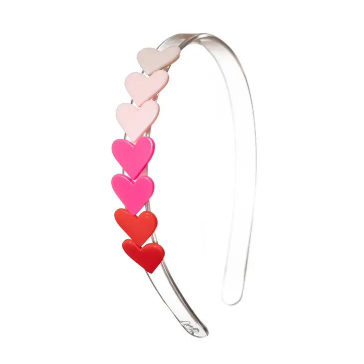 Lilies & Roses Red & Pink Heart Headband