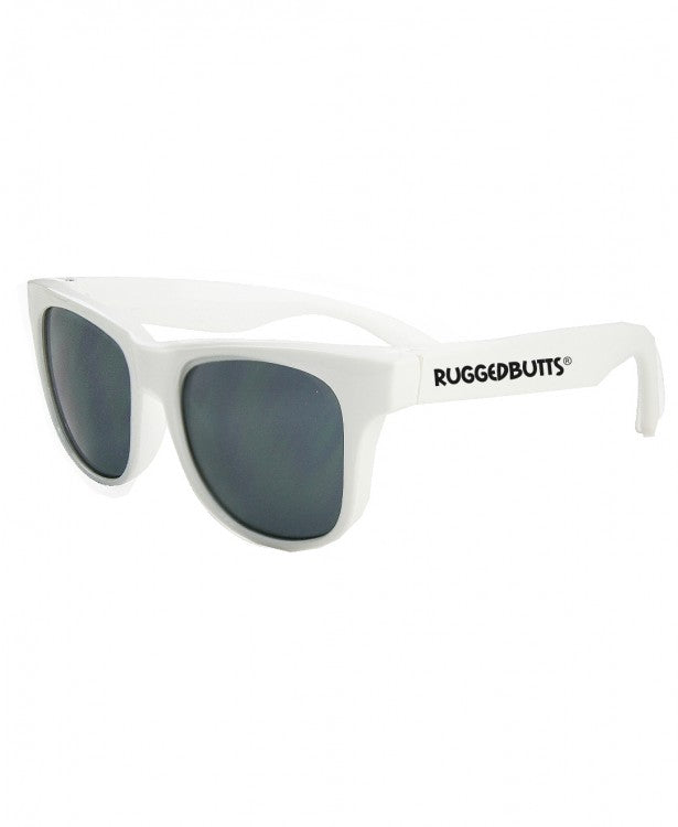 RuggedButts/RuffleButts Kids White Sunglasses
