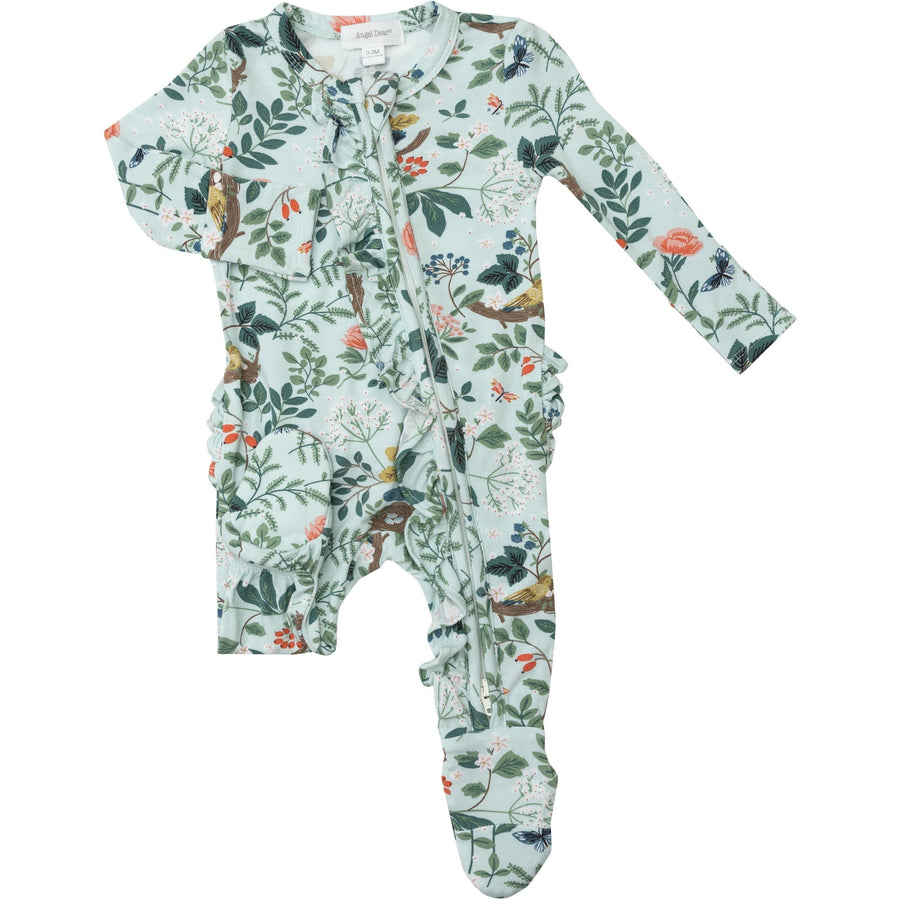 Angel Dear Baby Woodland Zipper Bamboo Footie Sleepers | HONEYPIEKIDS 9/12M