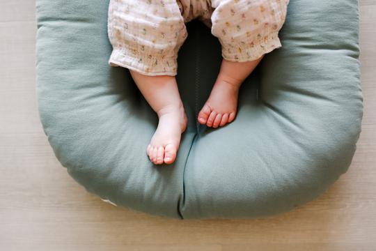 Snuggle Me Organic Bare Infant Lounger - Slate