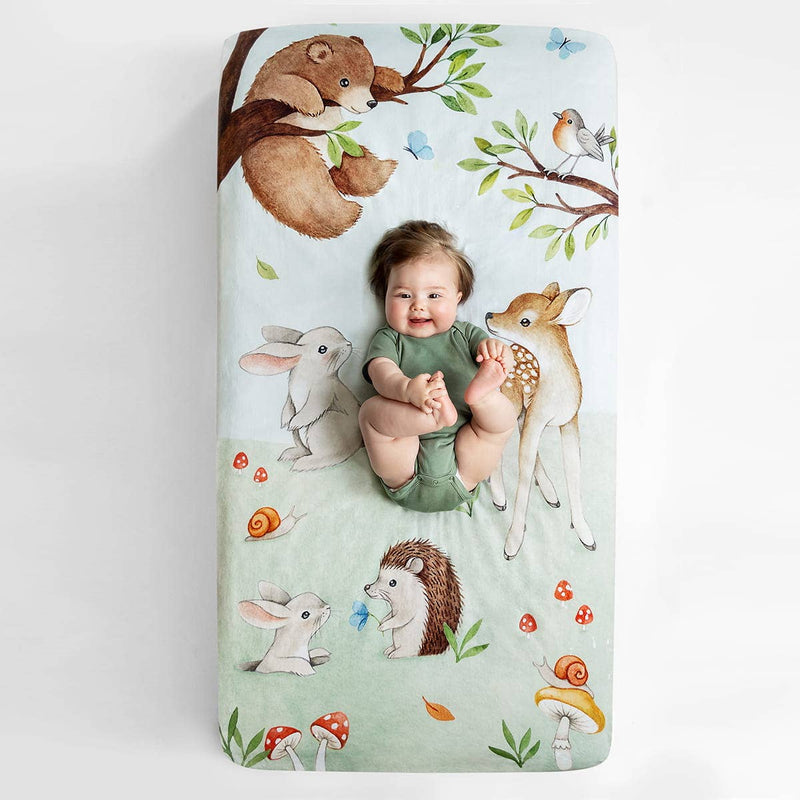 Rookie Humans Cotton Sateen Crib- Snowy Day