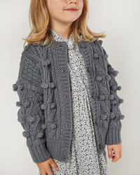 Rylee & Cru Bobble Cardigan - Washed Indigo