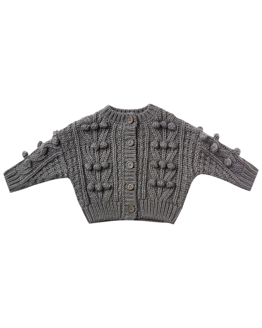 Rylee & Cru Bobble Cardigan - Washed Indigo – Baby Go Round, Inc.