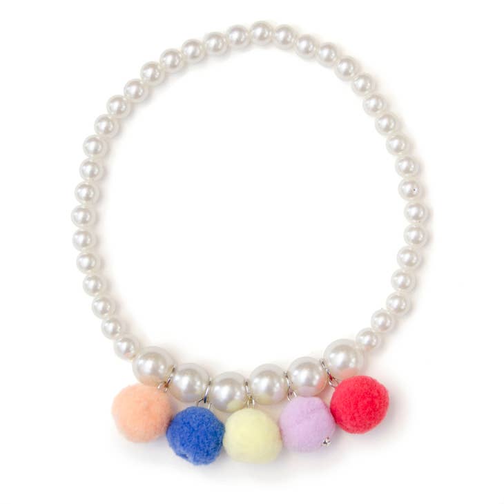 Sparkle Sisters by Couture Clips Pom Pom Necklace