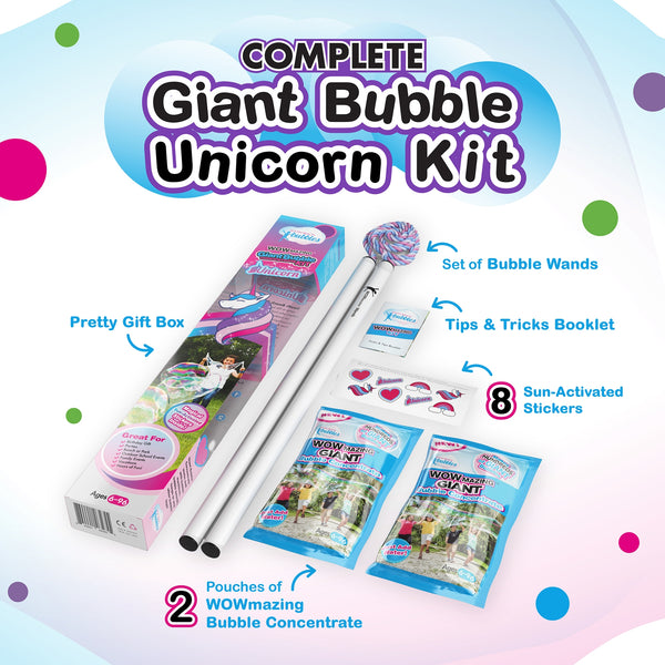 WOWmazing™ Giant Bubble Kit - Unicorn Edition