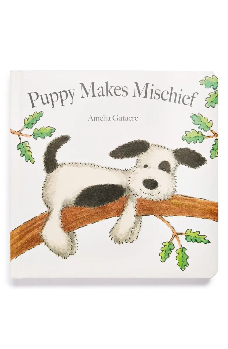 Jellycat Puppy Makes Mischief Padded Board Book