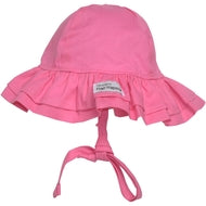 Flap Happy UPF 50+ Double Ruffle Hat | Candy Pink