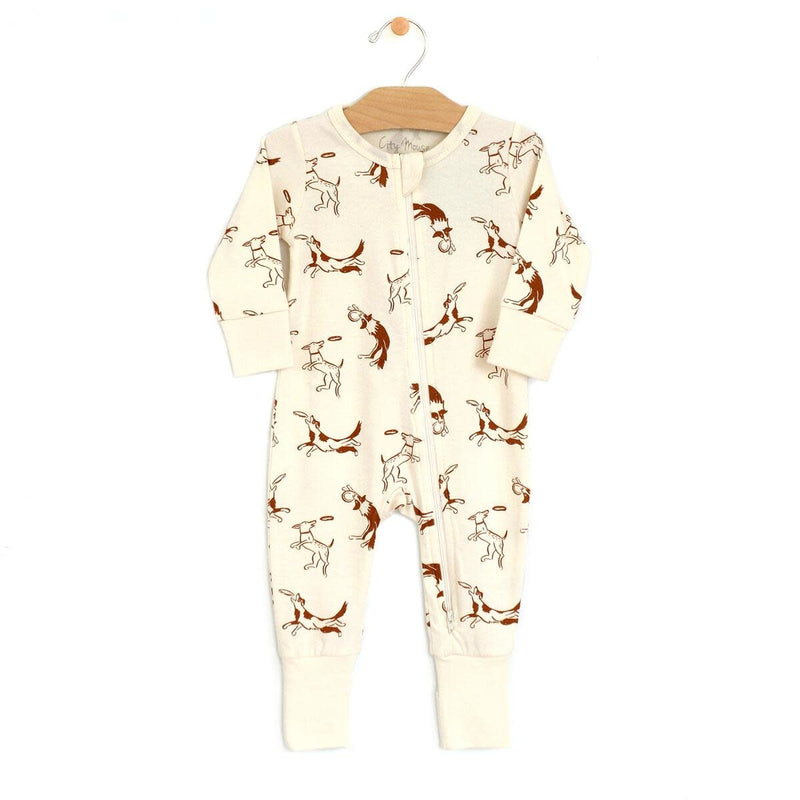 City Mouse Crinkle Side Button Romper - Buffalo Check