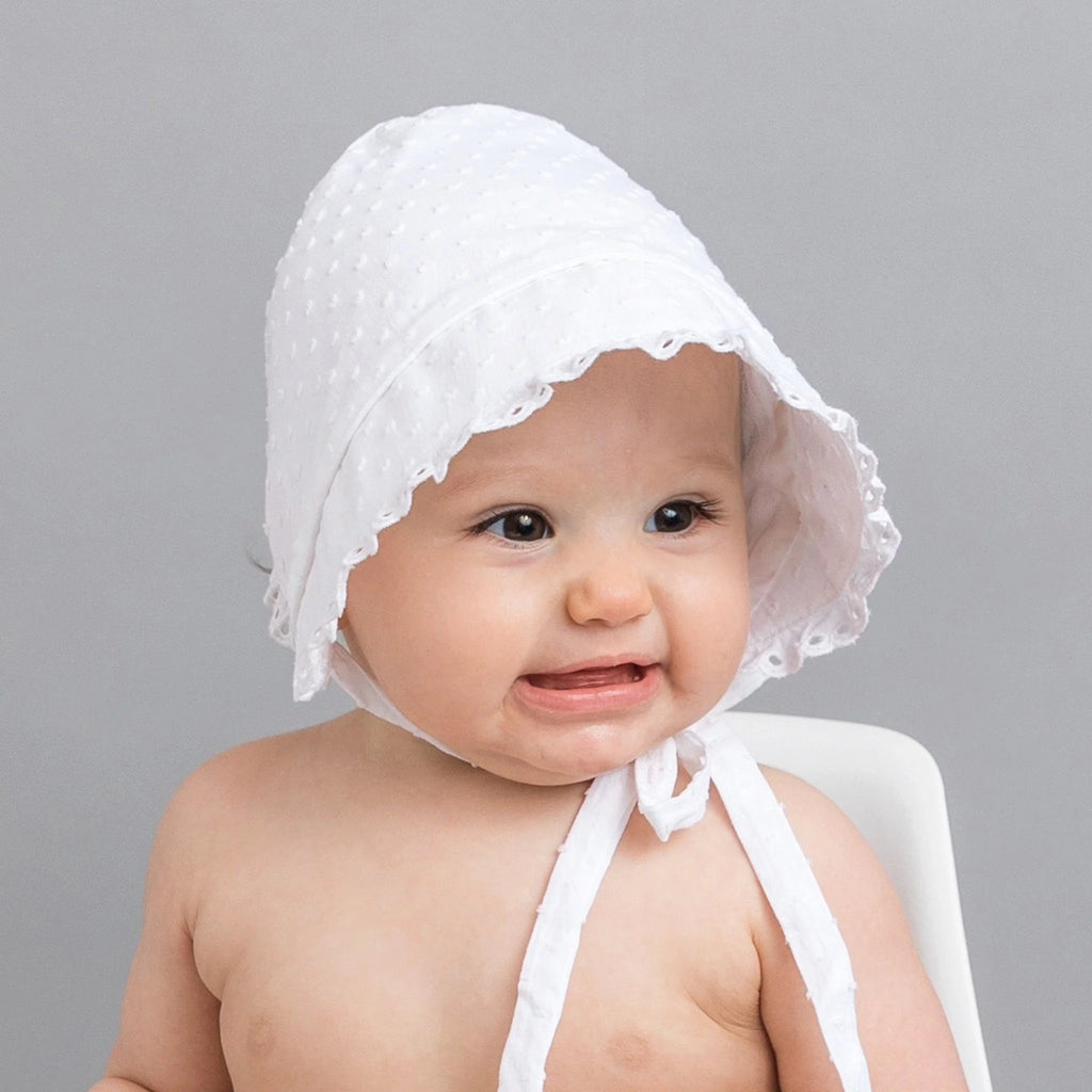 Huggalugs Clip Dot Bonnet for Infants & Toddlers