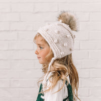 The Blueberry Hill Coco Bonnet with Pom | Cream