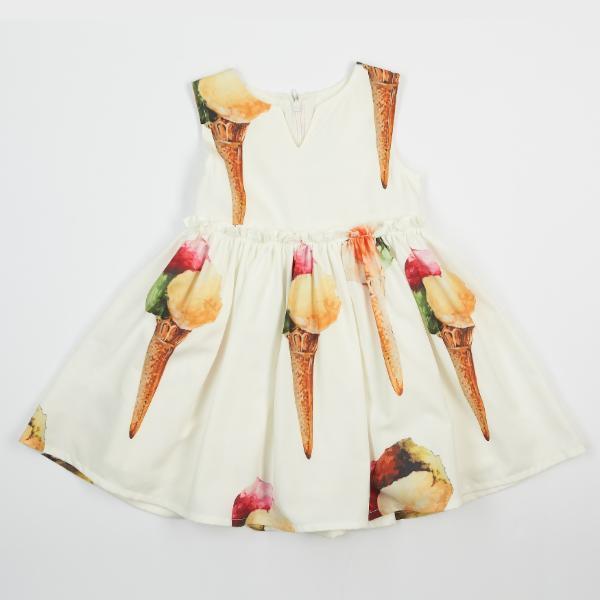 Doe a Dear Empire Waist Dress w/Ice Cream Print