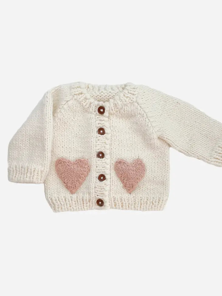 The Blueberry Hill Heart Cardigan
