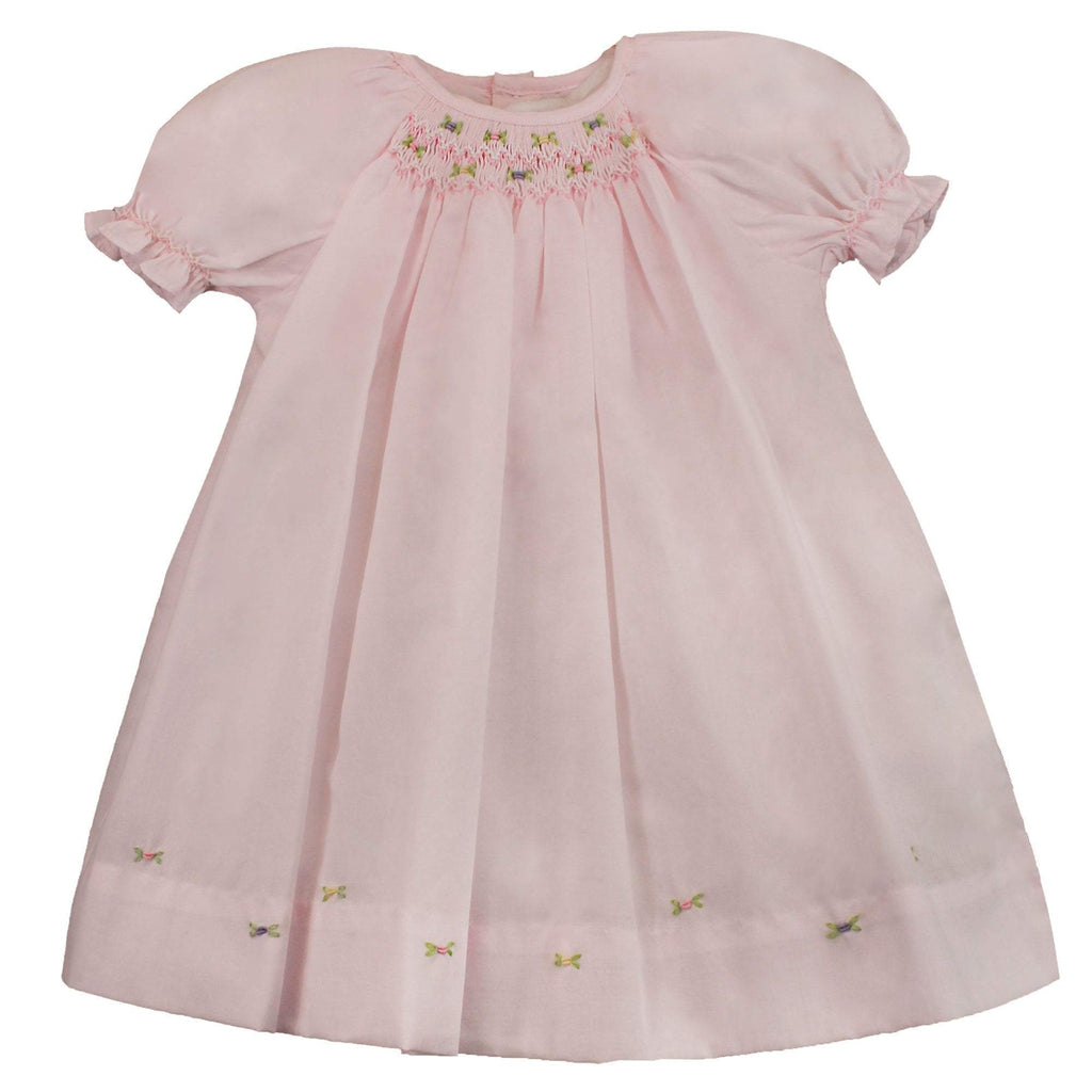 Petit Ami Embroided Daygown Dress & Hat - Newborn