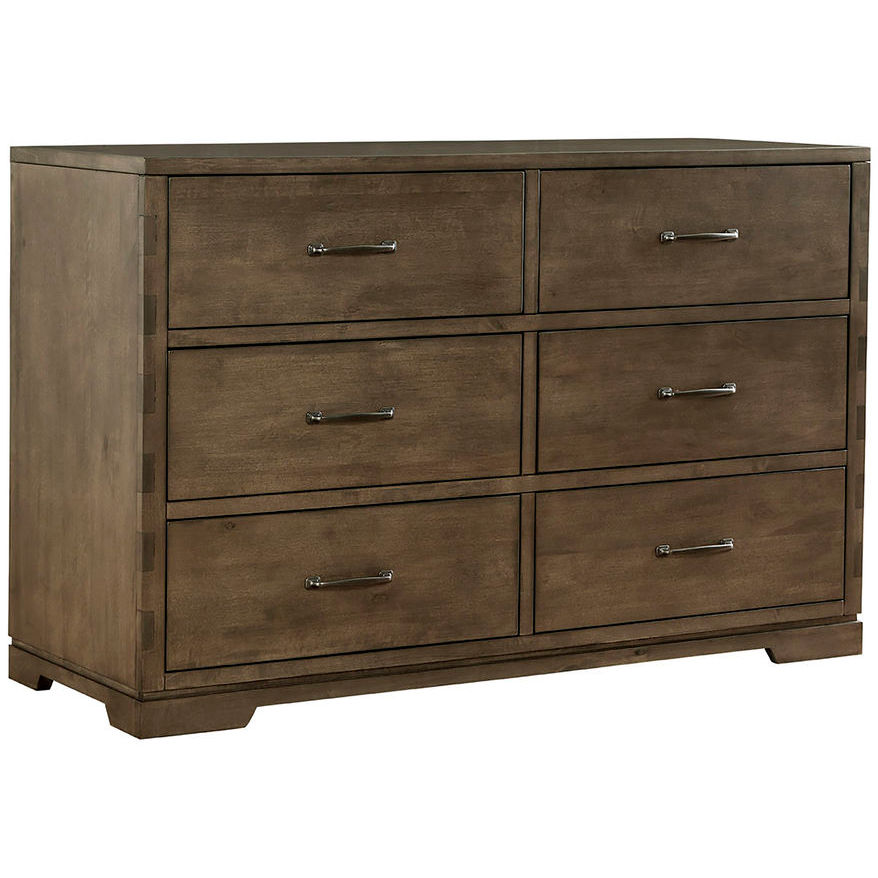 Westwood Design Dovetail 6 Drawer Dresser in Graphite