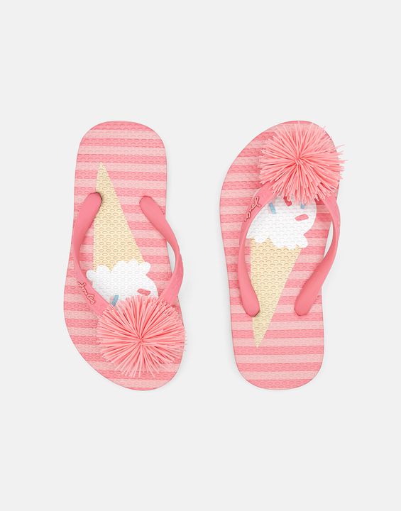 Snapper Rock ISLAND PALM NAVY FLIP FLOP TODDLERS
