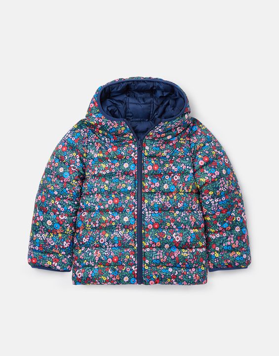 Joules Switch in Null Reversible Jacket- Blue Rainbow