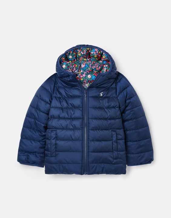Joules Switch in Null Reversible Jacket- Blue Rainbow