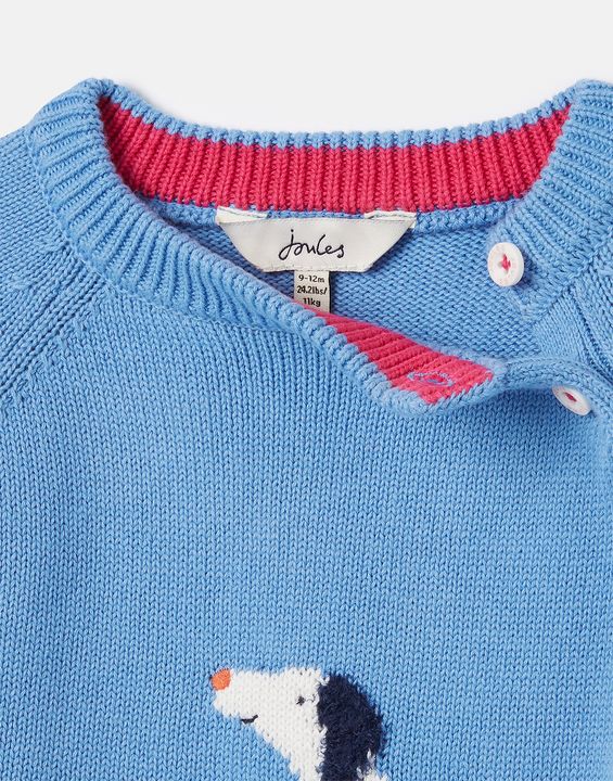 Joules Winnie Null Intarsia Sweater- Dalmation