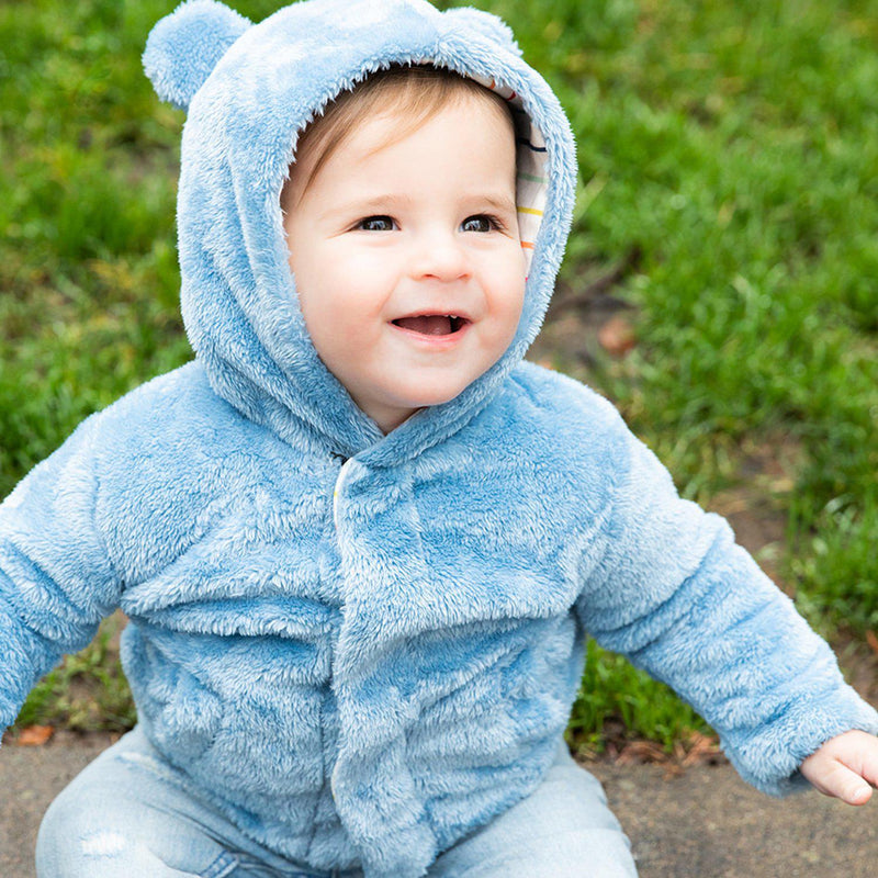 Magnetic Me Dusk Blue Marine Multi-Stripe So Soft Minky Jacket