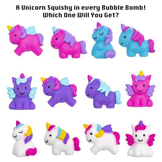 Unicorn squishy Surprise Bubble Bath Bomb