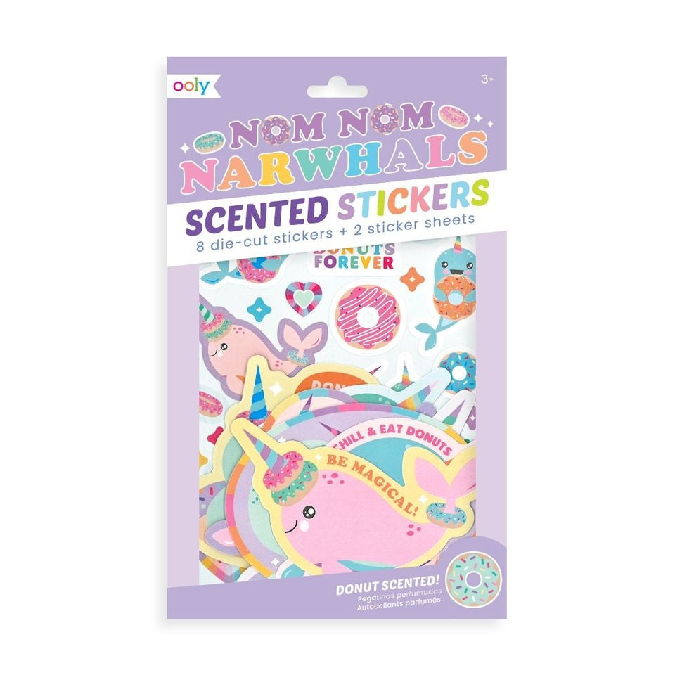 OOLY Scented Scratch Stickers - No Nom Narwhals