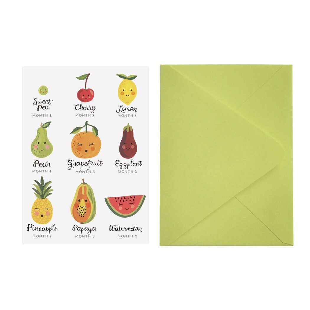 Love Light Paper Card - Fruit Pregnancy
